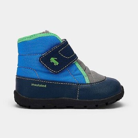 See Kai Run Basics Toddler Blake Winter Boots - Blue - Picture 2 of 4